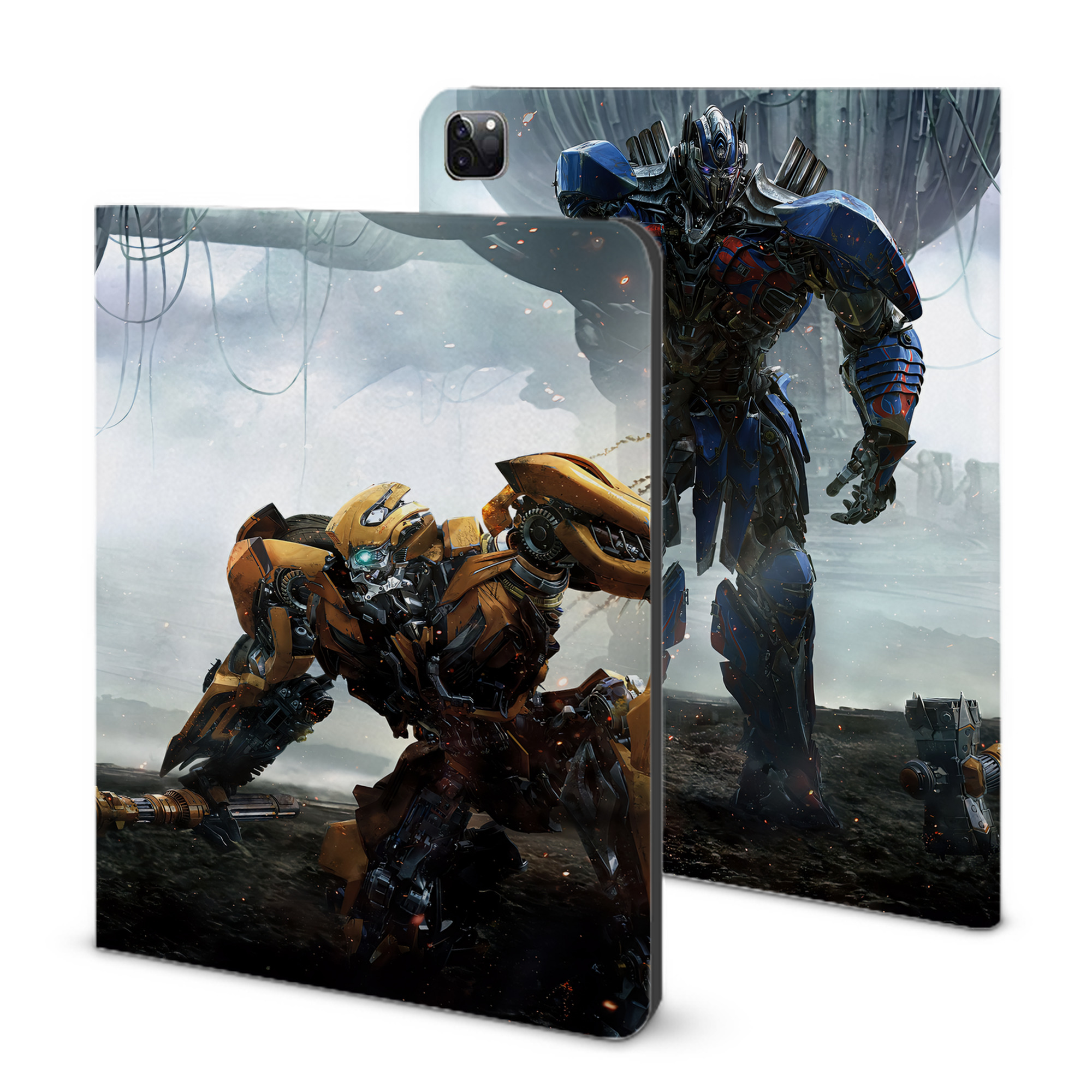 （画像用） Transformers トランスフォーマー IPad ケース ブック型 PUレザー TPU 耐衝撃 軽量 薄型 ペン収納なし 全面保護 IPad 各モデル対応